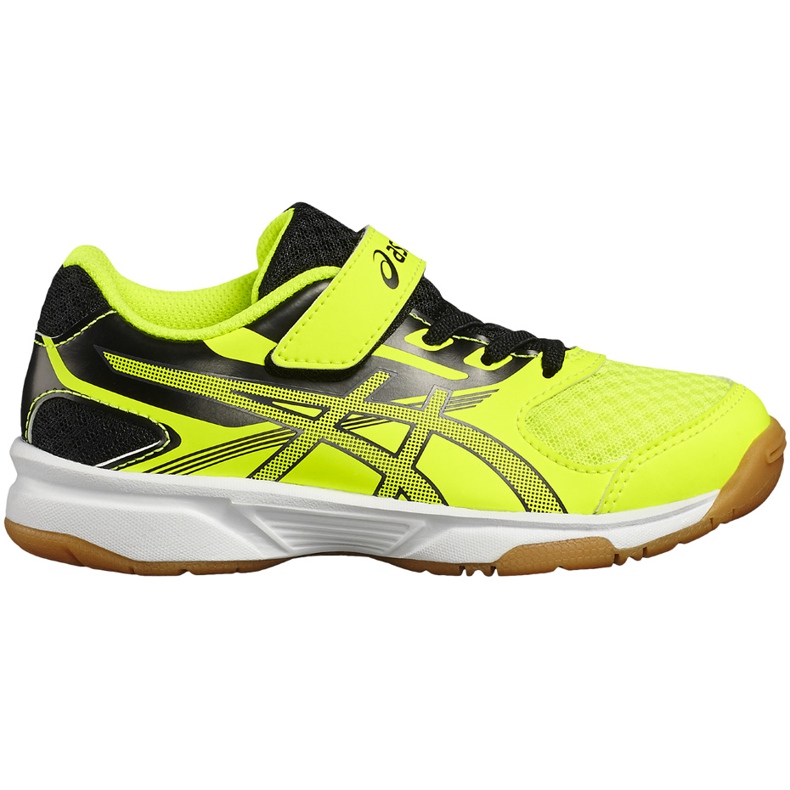 Asics Upcourt 2 Ps C735Y 0795 scarpe da pallavolo per bambini giallo