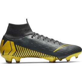 Nike Mercurial Superfly 6 Pro Fg AH7368 070 scarpe da calcio nero nero