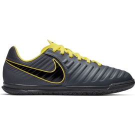 Nike Tiempo Legend 7 Club Ic Jr AH7260 070 scarpe da calcio nero grigio