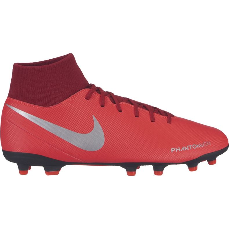 Scarpa da calcio Nike Phantom Vsn Club Df FG / MG AJ6959 600 multicolore rosso
