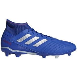 Scarpe calcio adidas Predator 19.3 Fg blu BB8112 multicolore