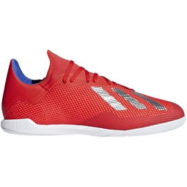 Adidas X 18.3 In scarpe da calcio rosse BB9392 multicolore rosso
