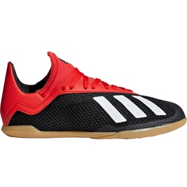 Scarpe da calcio Adidas X 18.3 In Jr BB9395 nero multicolore