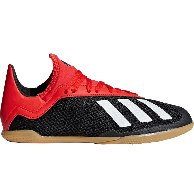Scarpe da calcio Adidas X 18.3 In Jr BB9395 nero multicolore