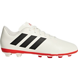 Scarpe da calcio Adidas Nemeziz 18.4 FxG Jr CM8510 multicolore bianco