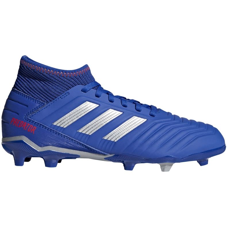 Scarpe calcio adidas Predator 19.3 Fg Jr blu CM8533 multicolore