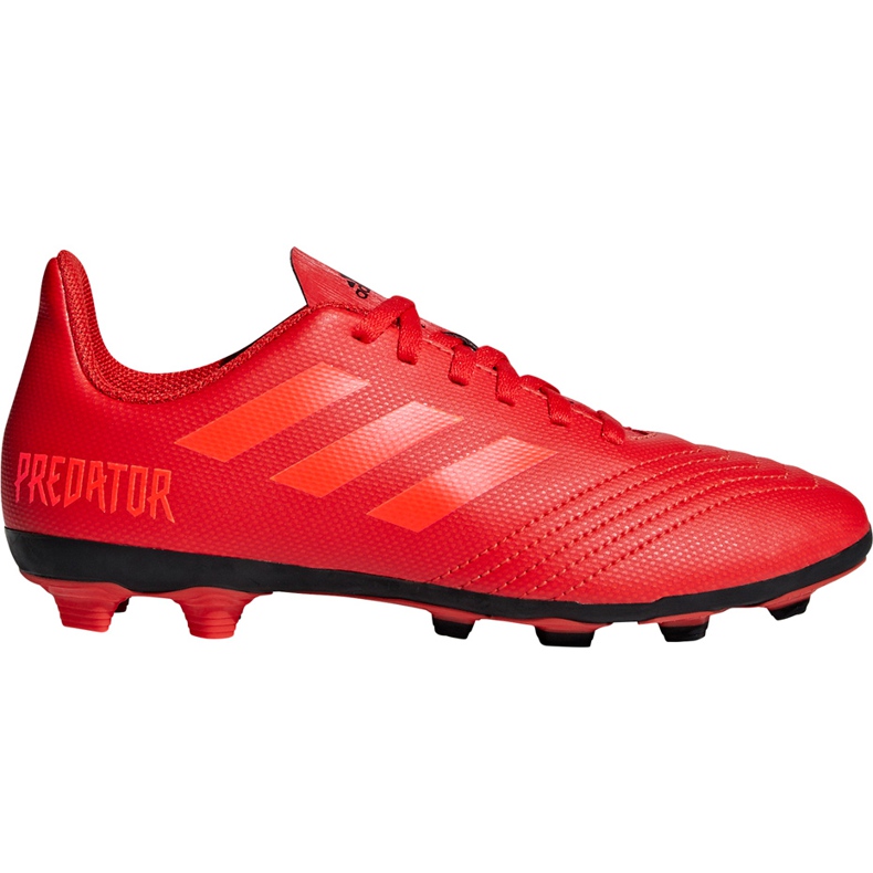 Scarpe da calcio Adidas Predator 19.4 FxG Jr CM8541 multicolore rosso