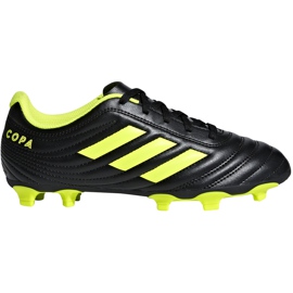 Adidas Copa 19.4 Fg Jr scarpe da calcio nero giallo D98088 multicolore