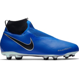 Nike Phantom Vsn Academy Df FG / MG Jr AO3287 400 scarpe da calcio blu