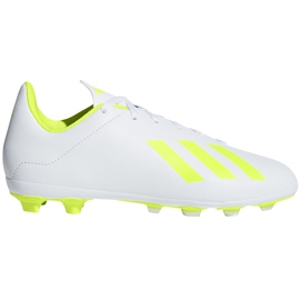 Scarpe da calcio Adidas X 18.4 FxG Jr BB9380 multicolore bianca