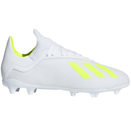 Scarpe da calcio Adidas X 18.3 Fg Jr BB9372 multicolore bianco