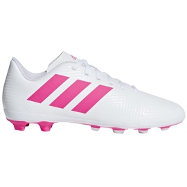 Scarpe da calcio Adidas Nemeziz 18.4 FxG Jr CM8511 multicolore bianco