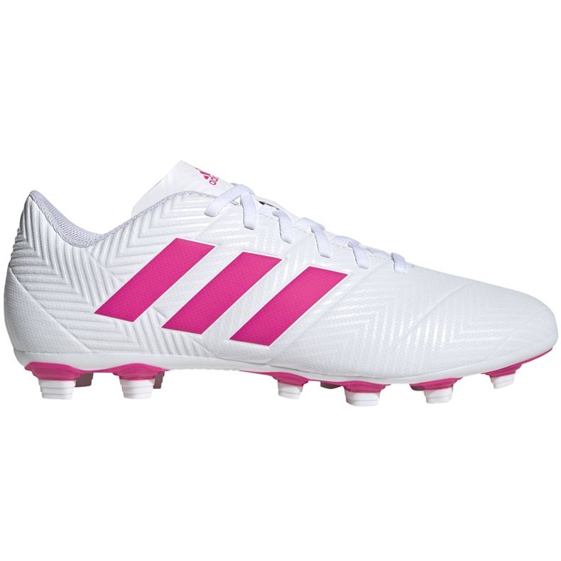Scarpe da calcio Adidas Nemeziz 18.4 FxG D97990 multicolore bianca