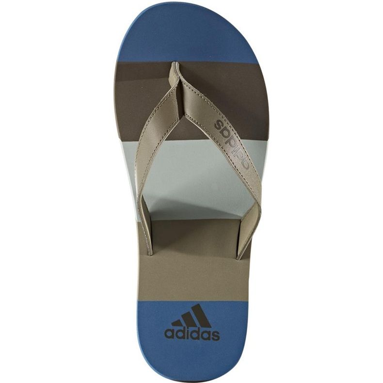 Ciabatte Adidas Eezay Striped BA8809 blu grigio