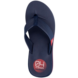 Pantofole 4F H4L18 KLM002 blu navy scuro