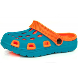 Ciabatte da piscina per bambini Aqua-speed Silvi col 01 blu arancio arancia
