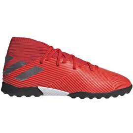 Adidas Nemeziz 19.3 Tf Jr scarpe da calcio rosse F99941 rosso rosso