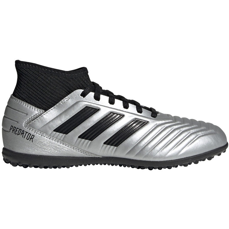 Scarpe da calcio adidas Predator 19.3 Tf Jr argento G25802 multicolore