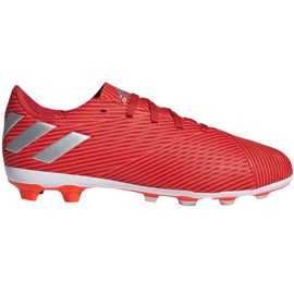 Adidas Nemeziz 19.4 FxG Jr scarpe da calcio rosse F99948 rosso rosso