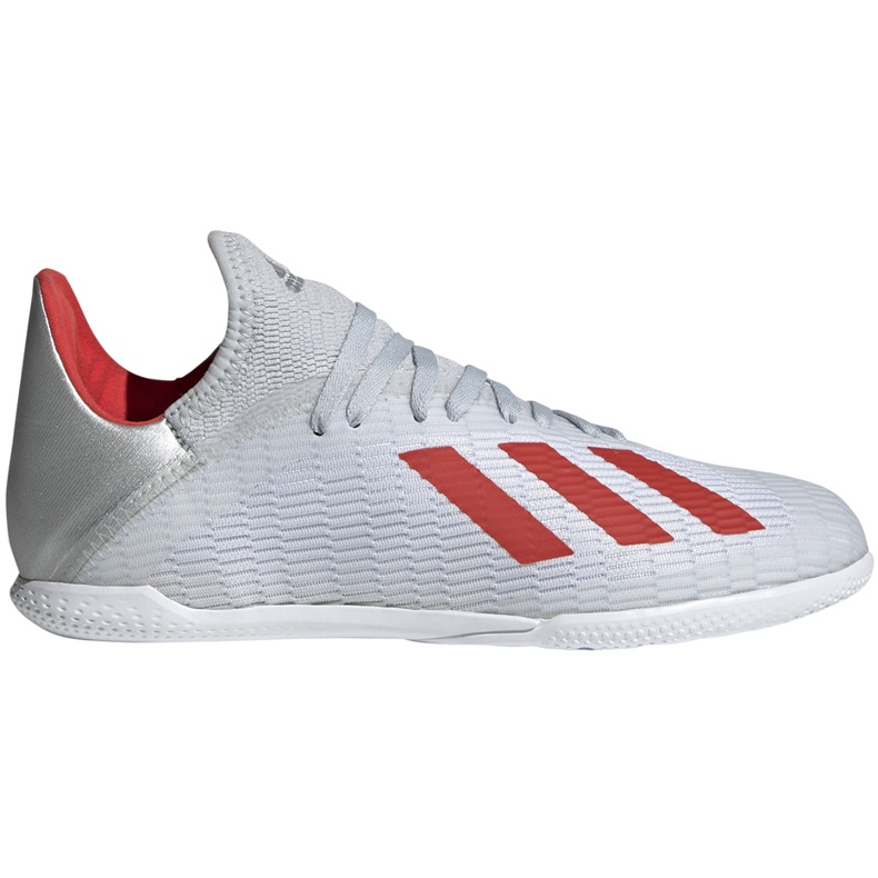Scarpe da calcio adidas X 19.3 In Jr. argento F35355 multicolore grigio