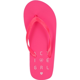 Ciabatte da bambina 4F J4L19 JKLD201 63N corallo neon rosa