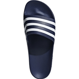 Ciabatte Adidas Adilette Aqua blu navy F35542 bianco