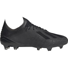 Scarpe da calcio adidas X 19.1 Fg nere F35314 multicolore nero