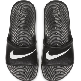 Nike Kawa Shower GS / PS pantofole nere BQ6831 001 bianco nero