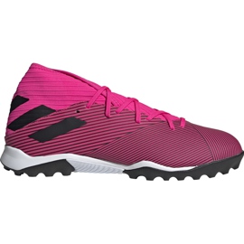 Scarpe da calcio adidas Nemeziz 19.3 Tf rosa F34426 nero