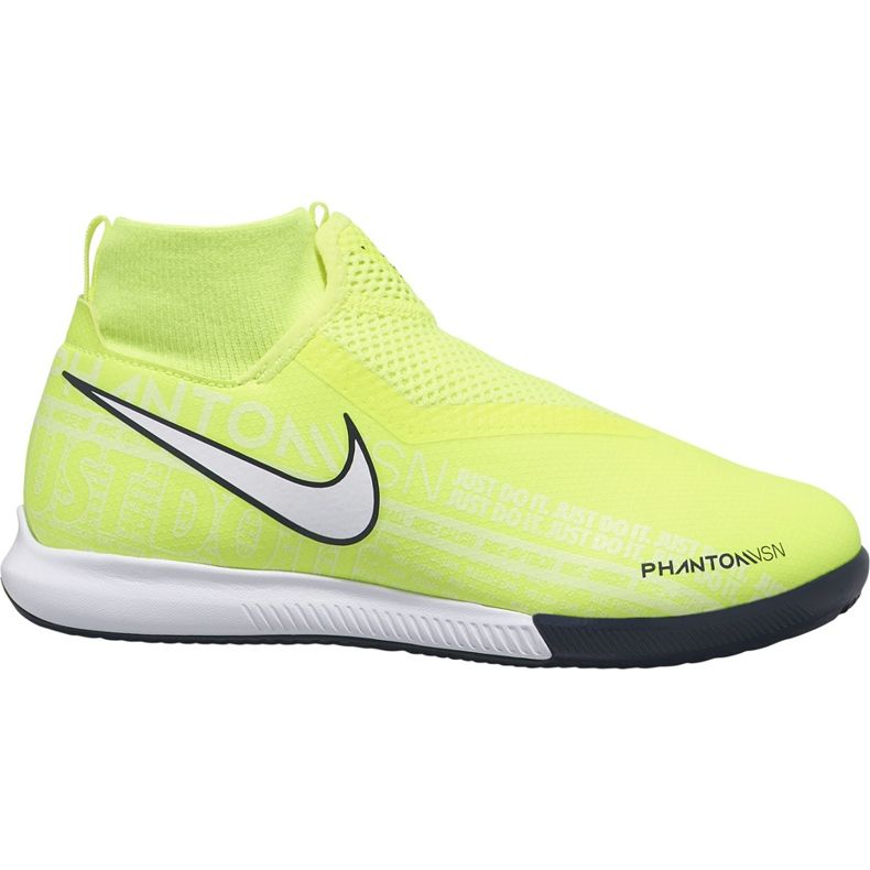 Nike Phantom Vsn Academy Df Ic Junior AO3290 717 scarpe da calcio giallo giallo