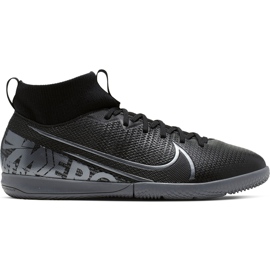 Nike Mercurial Superfly 7 Academy Ic Junior AT8135 001 scarpe da calcio nero nero