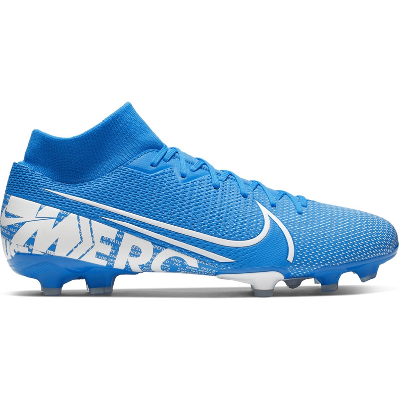 Nike Mercurial Superfly 7 Academy FG / MG AT7946 414 scarpe da calcio multicolore blu