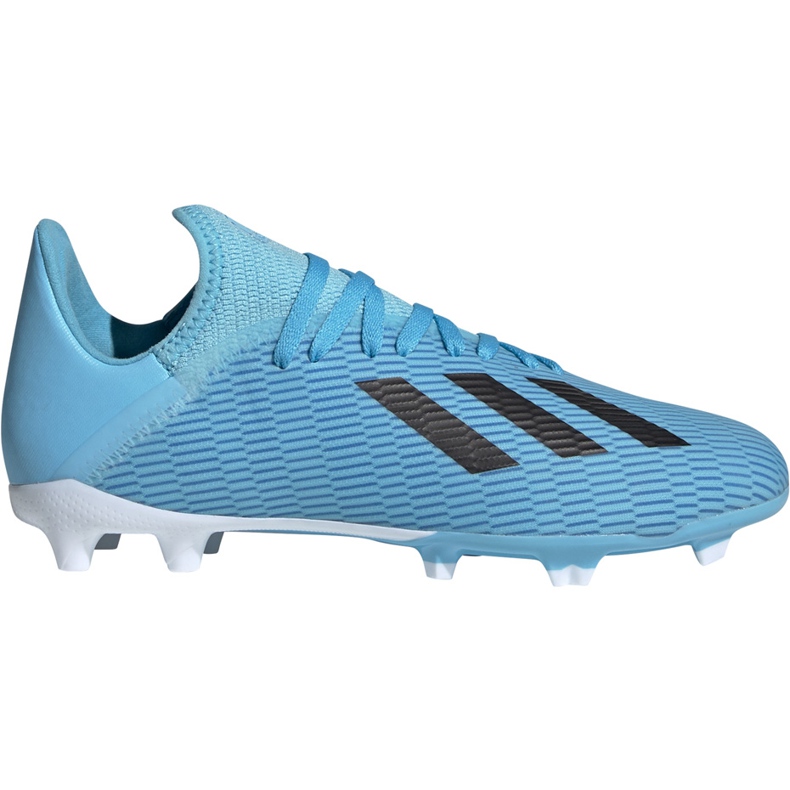 Scarpe calcio adidas X 19.3 Fg Junior blu F35366 multicolore