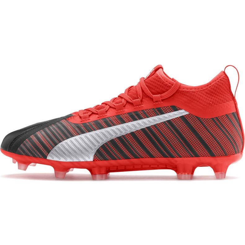 Scarpe da calcio Puma One 5.2 Fg Ag rosso nero 105618 01 multicolore