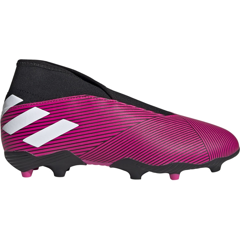 Scarpe da calcio Adidas Nemeziz 19.3 Ll Fg Jr rosa EF8848 nero