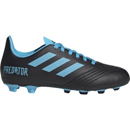 Adidas Predator 19.4 FxG Junior scarpe da calcio nere e blu G25823 nero nero