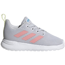Adidas Lite Racer Cln I scarpe da bambino grigio-rosa EG4013