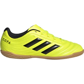 Adidas Copa 19.4 In Junior scarpe da calcio gialle F35451 giallo giallo