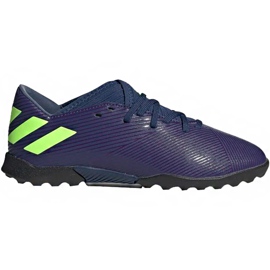 Scarpe da calcio Adidas Nemeziz Messi 19.3 Tf Junior EF1811 nero blu navy