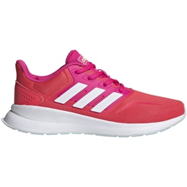 Adidas Runfalcon K scarpe da bambino rosso-rosa EG2550