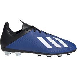 Scarpe da calcio Adidas X 19.4 FxG Junior blu-nero EF1615
