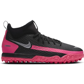 Nike Jr Phantom Gt Academy Df Tf CW6695 006 scarpe da calcio nero nero