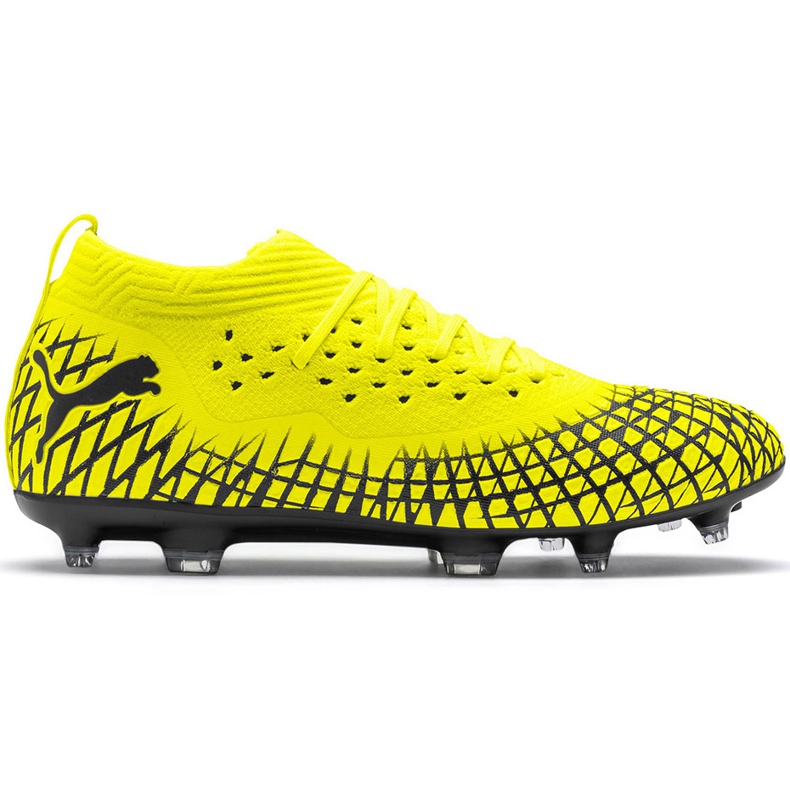 Scarpe da calcio Puma Future 4.2 Netfit Fg Ag giallo-nero 105611 03
