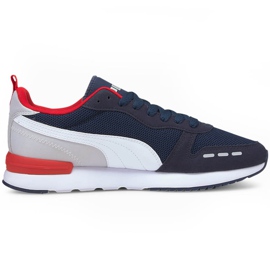 Scarpe da uomo Puma R78 blu navy-bianco-grigio-rosso 373117 24 bianca multicolore