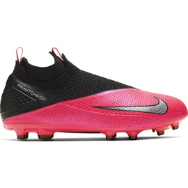 Nike Phantom Vsn 2 Elite Df FG / MG Junior CD4062 606 scarpe da calcio rosso rosso