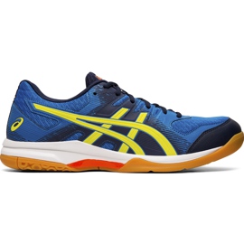 Asics Gel Rocket 9 scarpe da pallavolo uomo blu navy blu 1071A030 400
