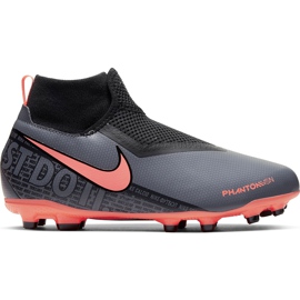 Nike Phantom Vsn Academy Df FG / MG Jr AO3287 080 scarpe da calcio multicolore nero