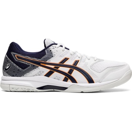 Asics Gel Rocket 9 1071A030 102 scarpe da pallavolo uomo bianco bianco