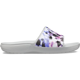 Crocs Classic Crocs Tie Dye Mania Slide 206481 97K . da donna grigio multicolore