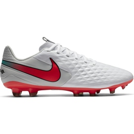 Scarpa da calcio Nike Tiempo Legend 8 Academy FG / MG AT5292 163 bianca bianca